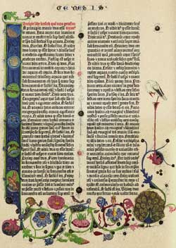 Gutenbergbibel der Staatsbibliothek Genesis